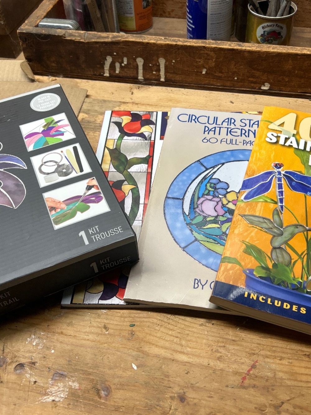 Stained Glass Pattern Books/Kit